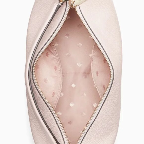 NWT KATE SPADE NEW YORK Crossbody Smoosh 2way Chalk Pink Shoulder Bag Leather - Picture 7 of 11